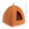 Pet Adobe Pet Adobe Cozy Kitty Tent Igloo Plush Cat Bed - Brown 985151TWY - alternate 2